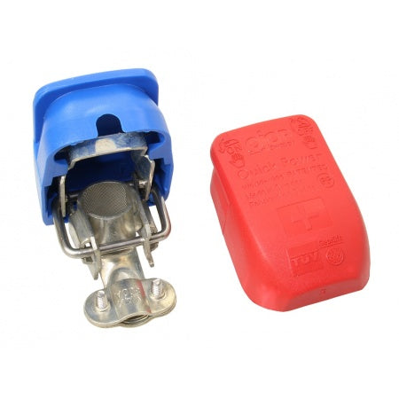 Batterie-Polklemmen mit Schnellverschluss A4/PP rot/blau Paar