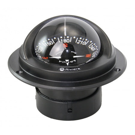RIVIERA Kompass Artica BA1 12V 70mm, für Einbau, schwarz