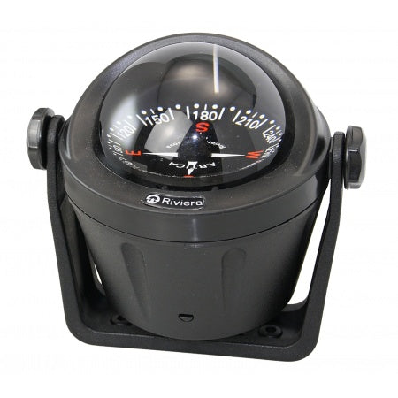 RIVIERA Kompass Artica BA1 12V 70mm, für Einbau, schwarz
