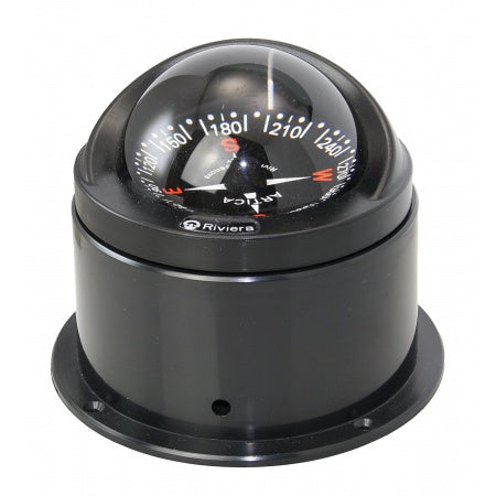 RIVIERA Kompass Artica BA1 12V 70mm, für Einbau, schwarz