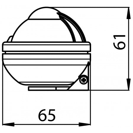 RIVIERA Kompass Comet BC1/BC2 48mm schwarz