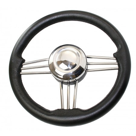 RIVIERA Steuerrad VS2 Ø 350mm Edelstahl, Mahagoni oder schwarz