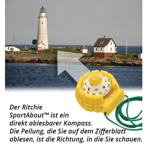 Ritchie SportAbout, gelb, weißes Zifferblatt
