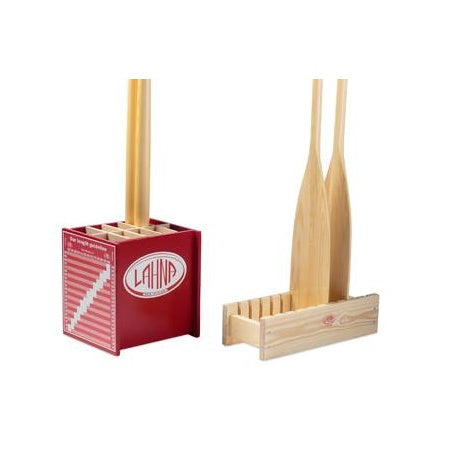 LAHNA Displayständer Holz 350x260mm/450x180mm für 10 Paar Paddel/10 Riemenruder