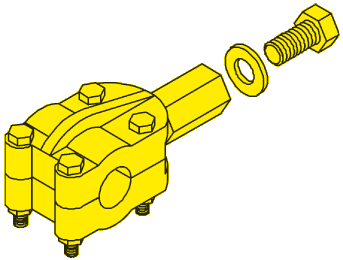 Seastar Heavy Duty Klemmblock, H=75mm
