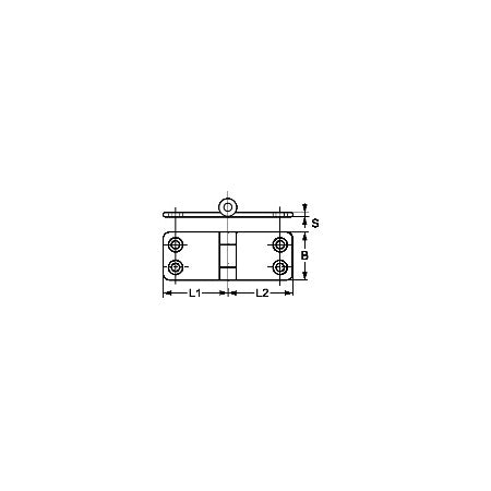 Kistenband, gestanzt, asym. A2 80+27x37x1,5mm