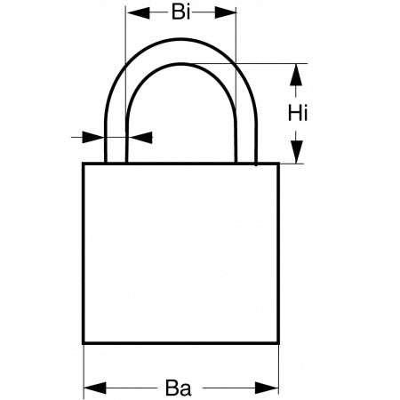 ABUS Vorhängeschloss 84IB/40 MsNi 30-50mm SB-Pack