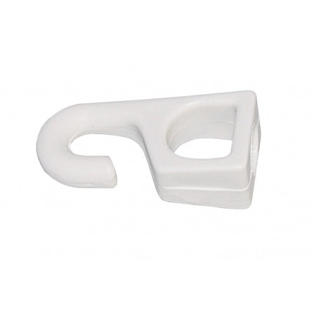 Kunststoffhaken für 6-8mm Weiß/Schwarz (10-Stück-Packung)