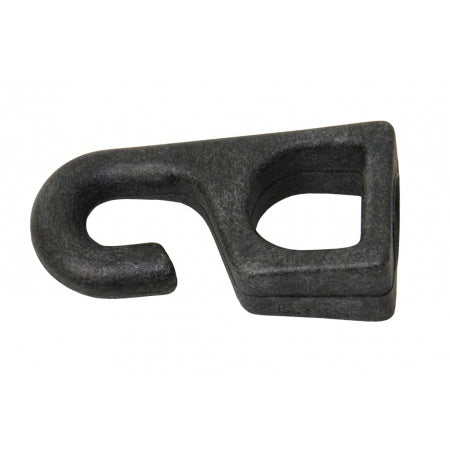 Kunststoffhaken für 6-8mm Weiß/Schwarz (10-Stück-Packung)