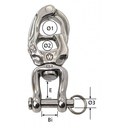 WICHARD "Speedlink-Trigger Schnappschäkel L.105-135mm