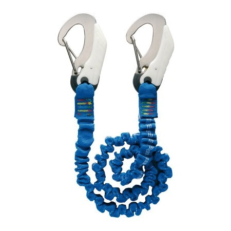 WICHARD Lifeline elastisch mit 2 Edelstahl-Karabinern, Stretchgurt 2m