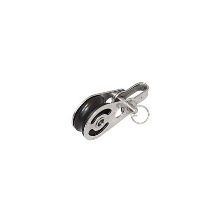 Fallblock / mit Schäkel / Bolzen 25 x 8mm Nylon