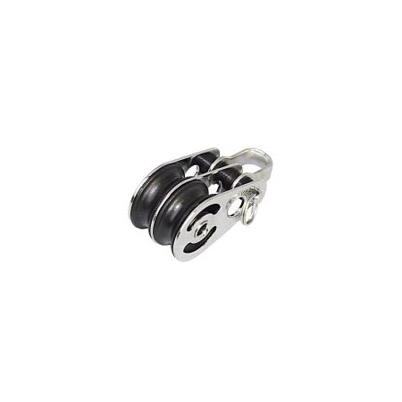 SEA SURE Einfach-Stehblock/ Doppelblock Steckbolzen/ Doppelblock Schäkel gleitgelagert 25mm, Seil 8mm