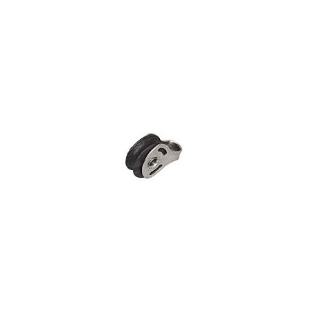 SEA SURE Einfachblock 20mm, Seil 4mm, Carbonrolle, Auge Gleitlager