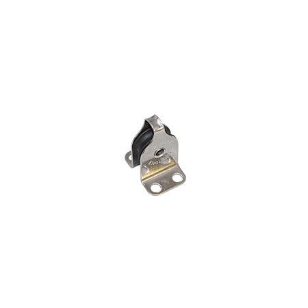 SEA SURE Einfachblock 20mm, Seil 4mm, Carbonrolle, Auge Gleitlager