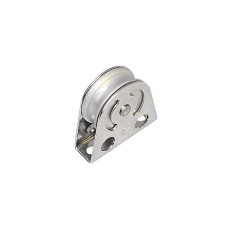 SEA SURE Einfach-Bockrolle Gleitlager 38mm, Seil 10mm, Alurolle