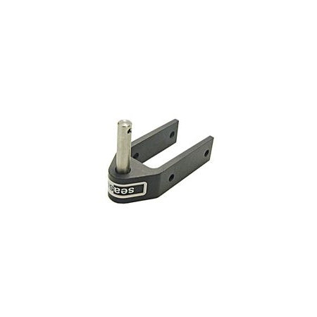 SEA SURE Ruderbeschlag, lang mit Stift Alu Pin 10x46mm, iB=25-38mm