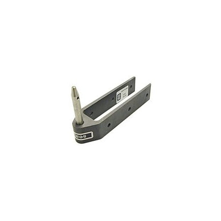 SEA SURE Ruderbeschlag, lang mit Stift Alu Pin 10x46mm, iB=25-38mm