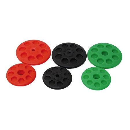 SEA SURE Trapez-Griffscheibe Kunststoff 52/62mm grün/rot/schwarz 2St. SB-Pack