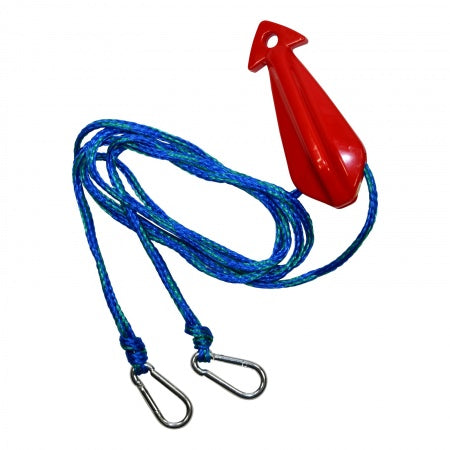SPINERA Schleppdreieck mit Schwimmer und Karabiner 3,6m blau