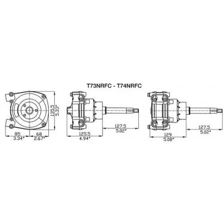 ULTRAFLEX Steuerkopf T73NRFC mit Planetengetriebe und Anti-Feedback