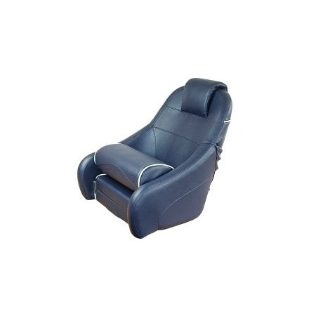 Steuersitz Bootsstuhl Komfort mit Flip-Up, weiß oder blau
