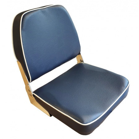 Steuersitz Bootsstuhl Klassik mit Flip-Down, weiß oder blau