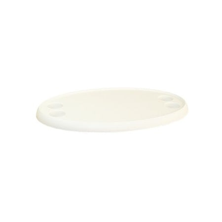 Tischplatte, oval 760x450 mm mit Tischbein 500-700 mm komplett
