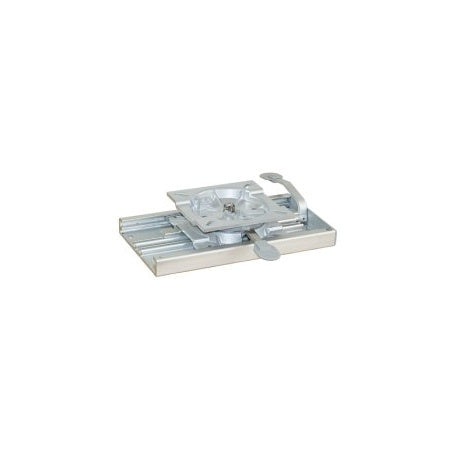 Sitzkonsole mit Schiebevorrichtung, 360° drehbar Alu 338x182x70 mm