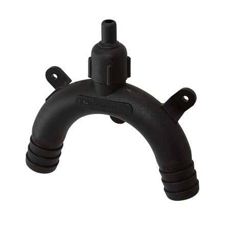 TRUDESIGN Schwanenhalsventil Nylon/GFK für Schlauch 19/25/38mm schwarz/weiß