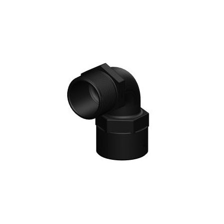 TRUDESIGN Rohrbogen 90° Innen-/Außengew. Nylon/GFK 3/4"-3" schwarz