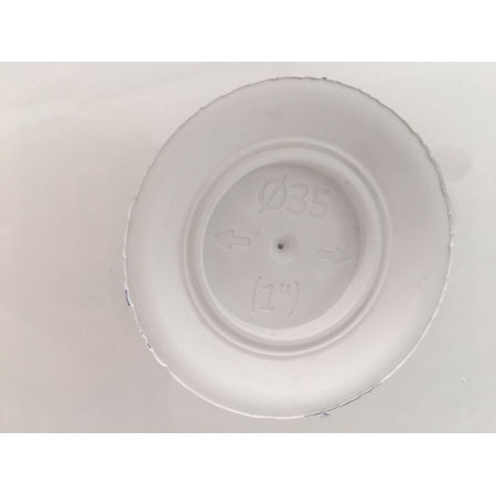 TRUDESIGN Laminierform für Borddurchlässe mit Senkkopf 3/4"- 1-1/2' weiß/schwarz