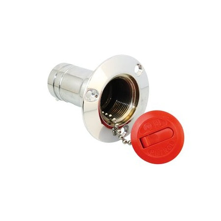Tankeinfüllstutzen ISO 4567 MsCr/POM für Schlauch 1 1/2" - 2", Wasser/Abwasser/Diesel/Benzin Ersatzdeckel
