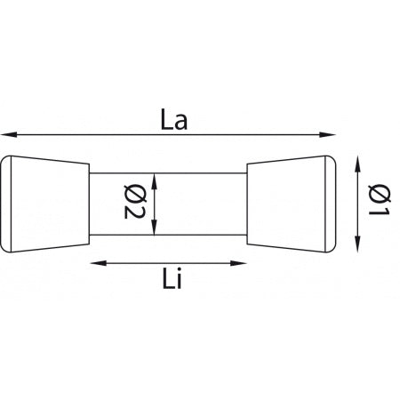 UBI MAIOR T-Bone Alu für Gurt 20-25mm