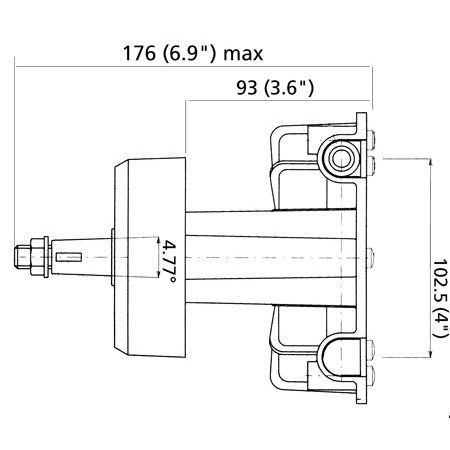 ULTRAFLEX Steuerkopf mechanischen Steuerungen T85, Nabenkappe schwarz oder weiß