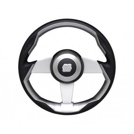 ULTRAFLEX Steuerrad Grimani 350mm schwarz/silber Alu/PU