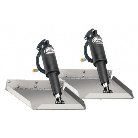 LENCO Trimmklappen Edge Mount Set lang, 12 Volt, für Bootslänge 4,1 bis 9,1 Mtr.