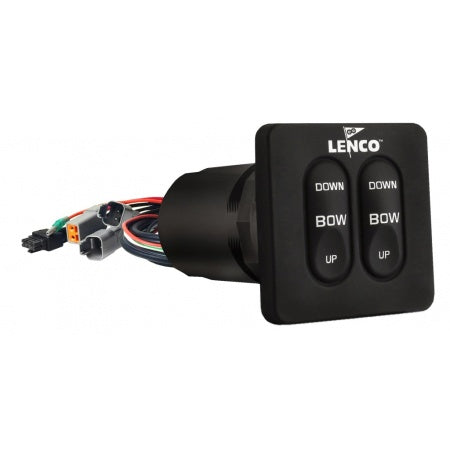 LENCO Einbauschalter Single 12/24V mit integrierter Kontrollbox