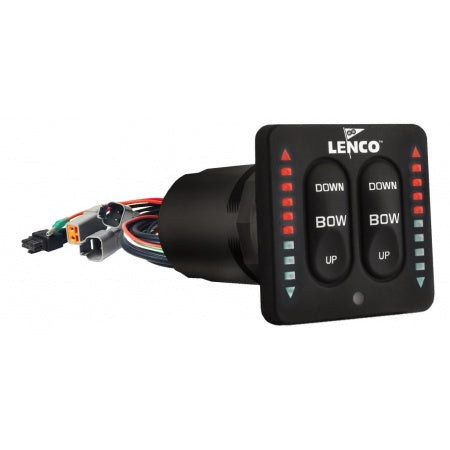 LENCO Einbauschalter Single 12/24V mit LED & integrierter Kontrollbox