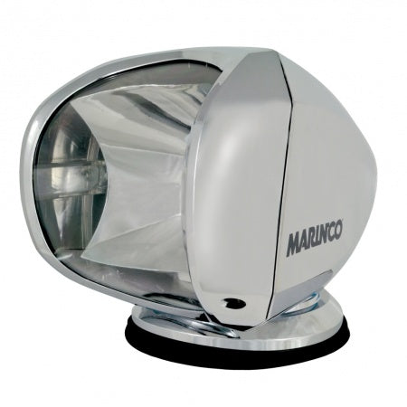 MARINCO Suchscheinwerfer mit Bedienpaneel 12/24V 100W schwarz/weiß/chrom