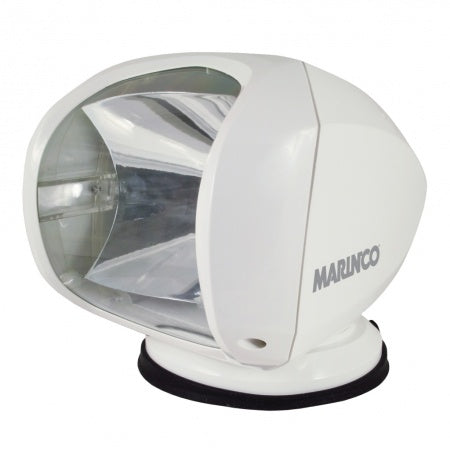 MARINCO Suchscheinwerfer mit Bedienpaneel 12/24V 100W schwarz/weiß/chrom