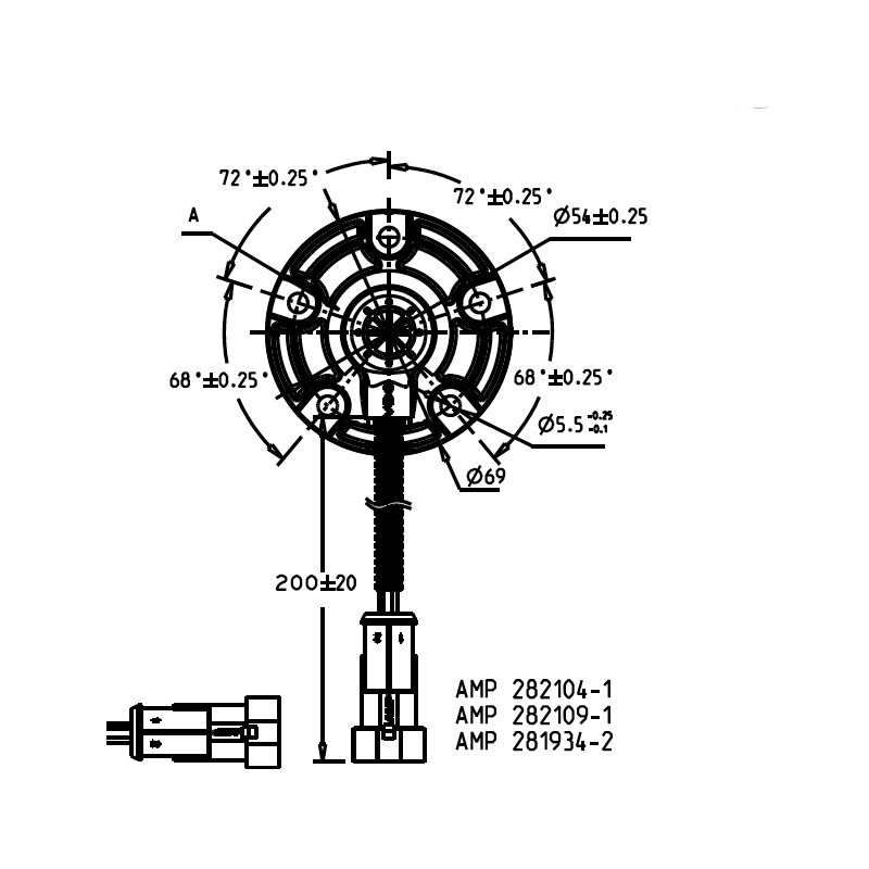 Veratron VDO Kraftstofffüllstand Tauchrohrgeber 0 – 180 Ω 750 mm