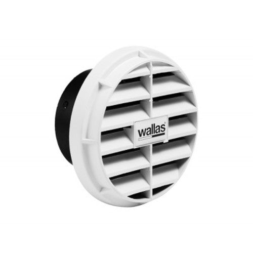Wallas Weißes Auslassgitter ohne Ventil 75mm