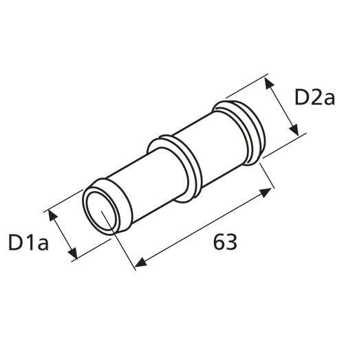 Webasto Verbindungsrohr 18/22 Kunststoff
