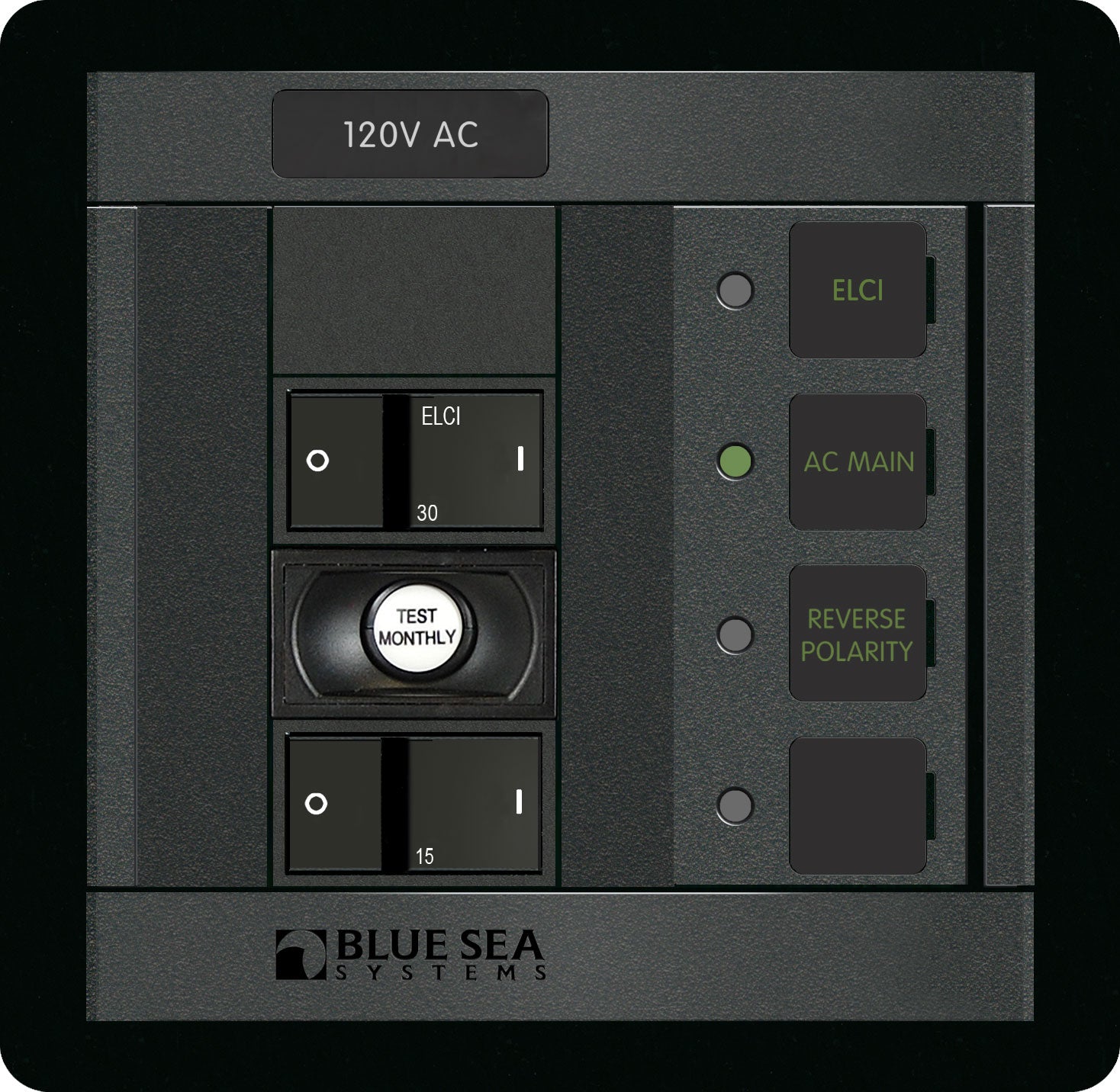 Panel 360 120VAC 1pos with ELCI Main 30A FR