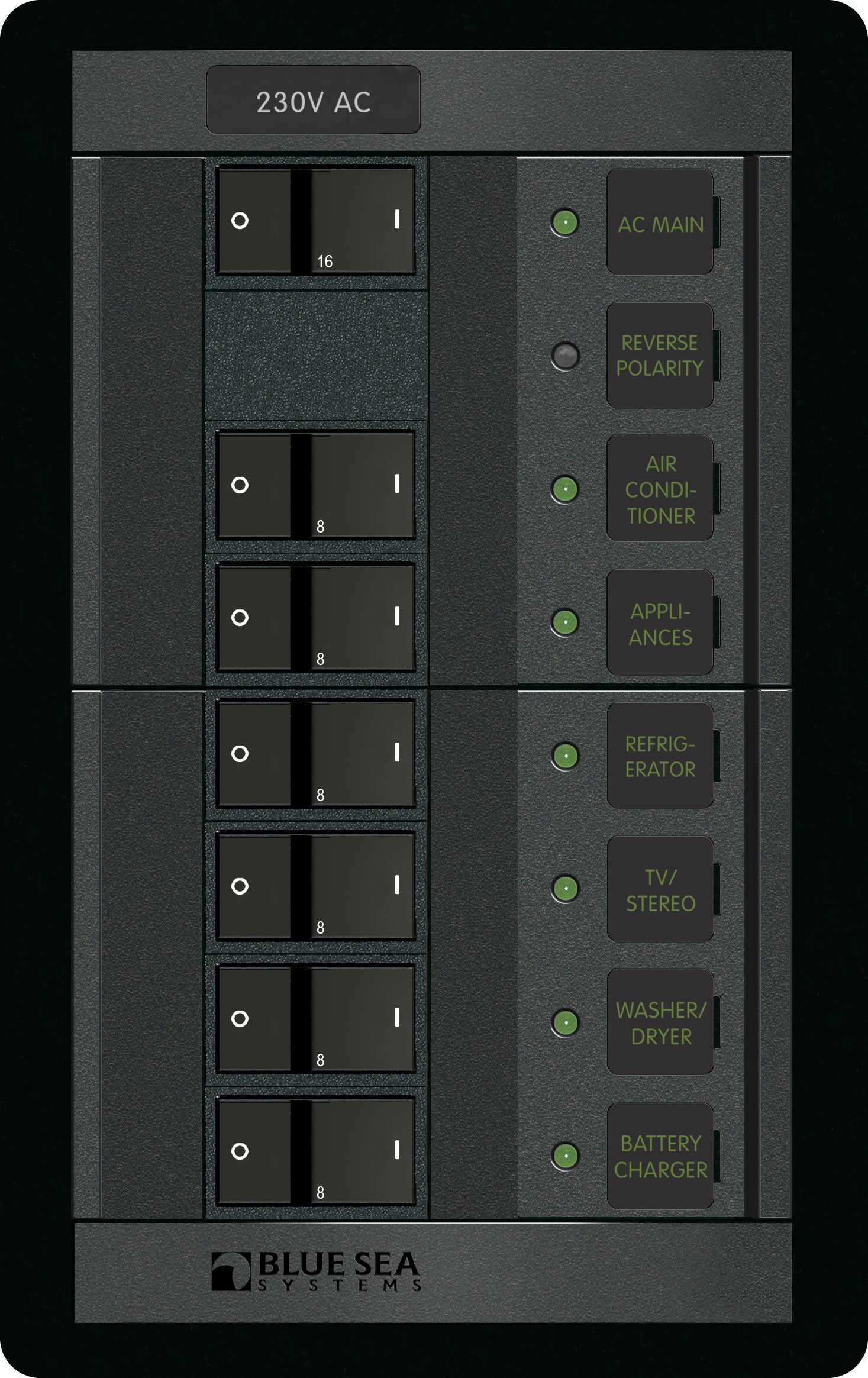 Panel 360 230VAC 6pos with Main FR