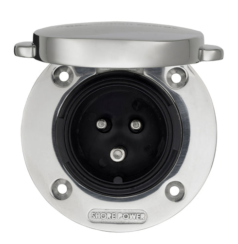 Victron Stromanschluss Edelstahl 32A CEE Steckdose