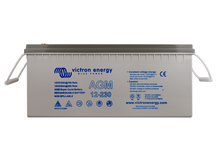 Victron 12V/230Ah AGM Super Cycle Batterie Innengewindepol M8