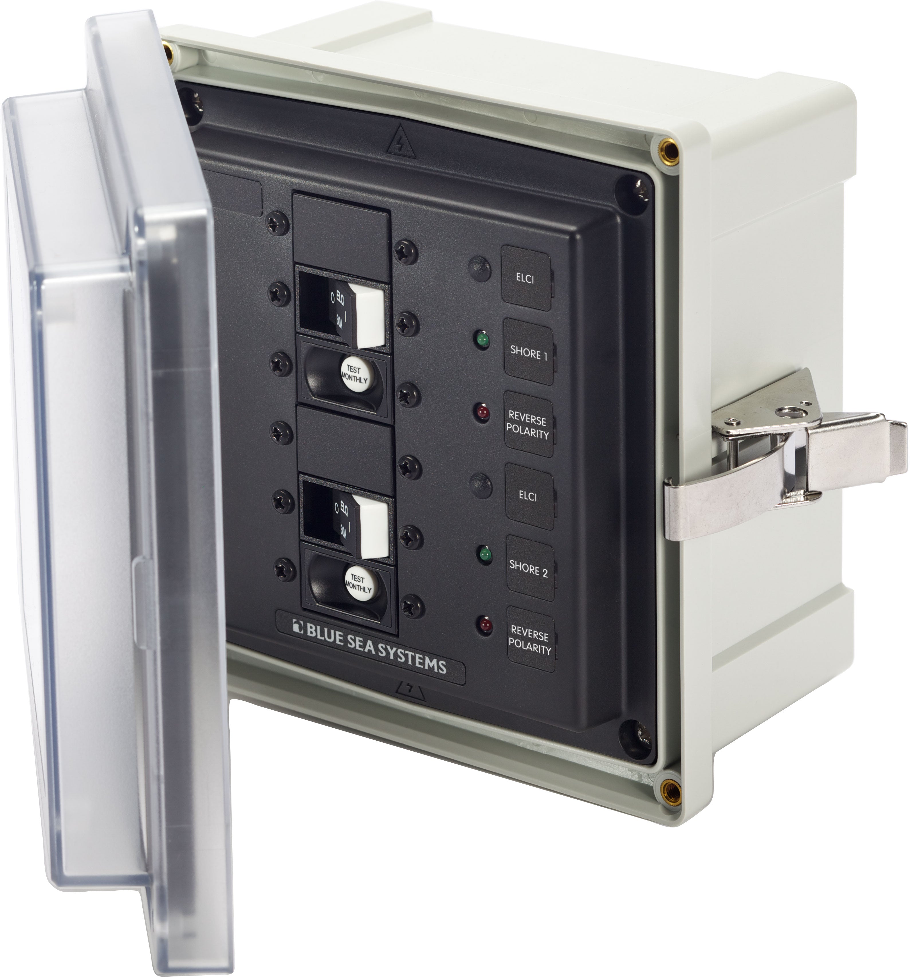Enclosure SMS Panel 120VAC ELCI 30A Dual