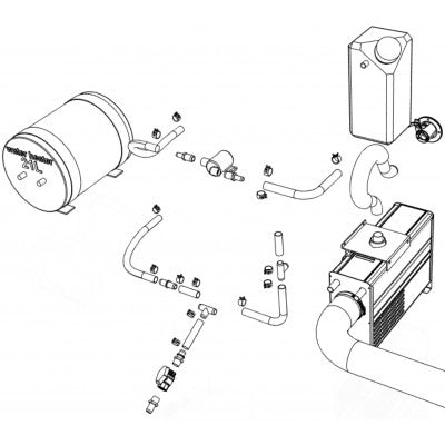 Wallas Boat Installation Kit für Viking Combi